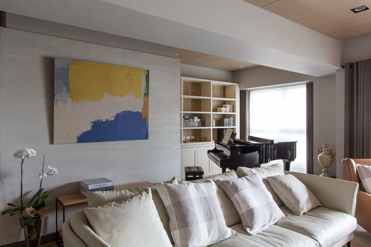 温暖舒适 和风暖居 日式客厅空间定制